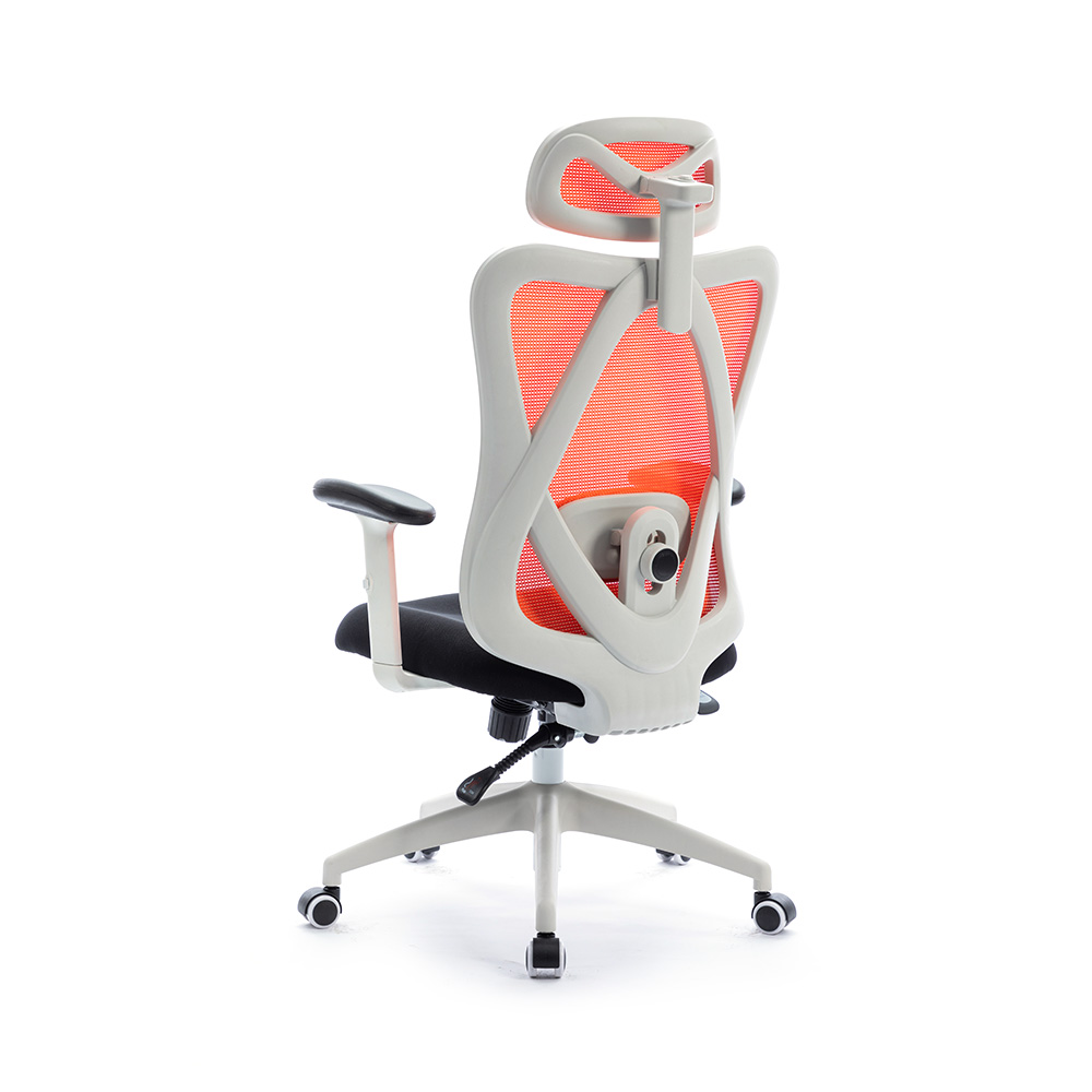 Silla de oficina de malla ajustable con respaldo alto para oficina con soporte lumbar