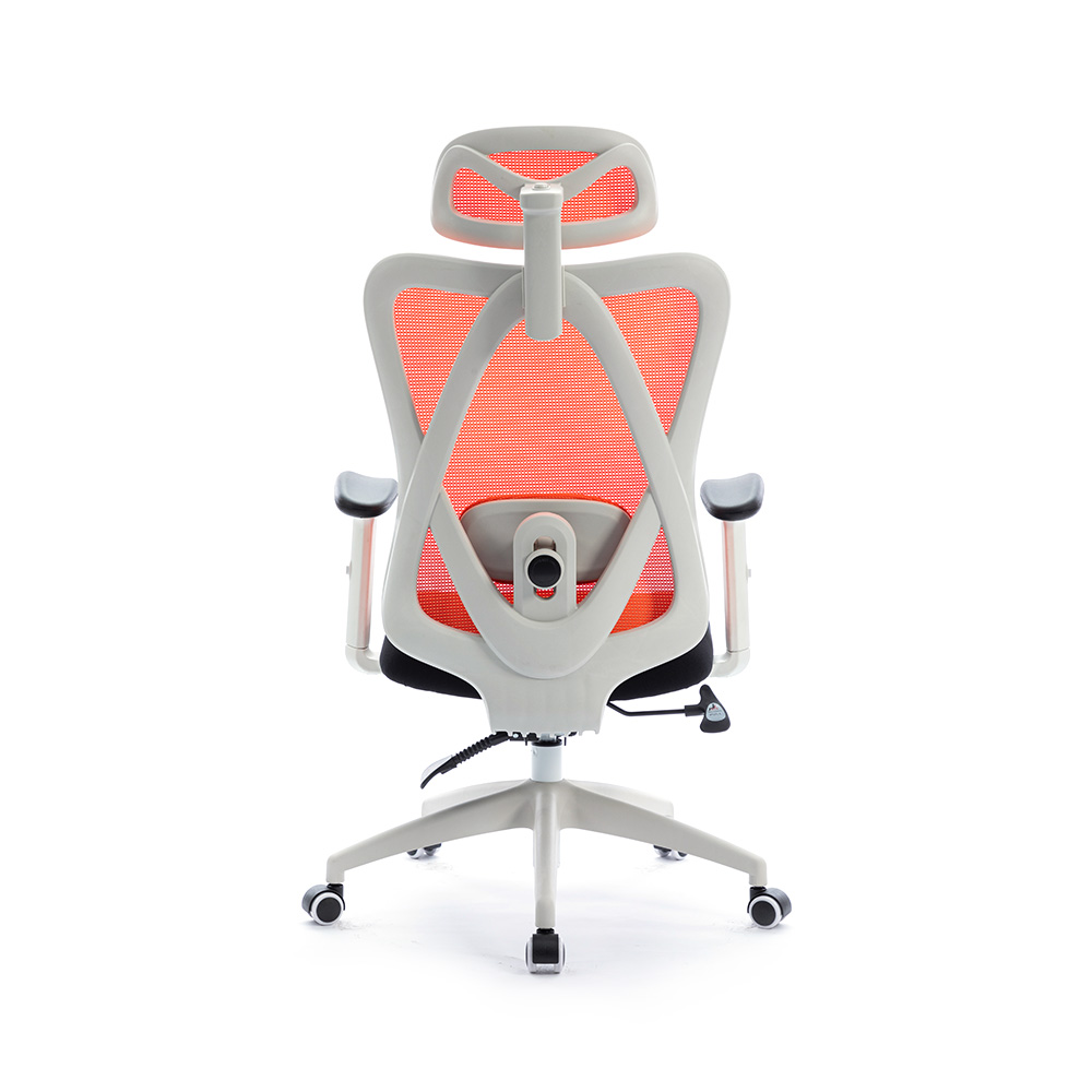 Silla de oficina de malla ajustable con respaldo alto para oficina con soporte lumbar