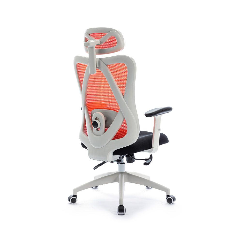 Silla de oficina de malla ajustable con respaldo alto para oficina con soporte lumbar