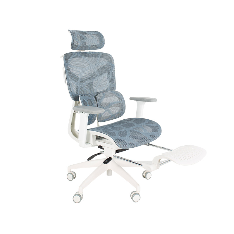 Silla de oficina ergonómica con reposabrazos 3D y soporte lumbar dinámico